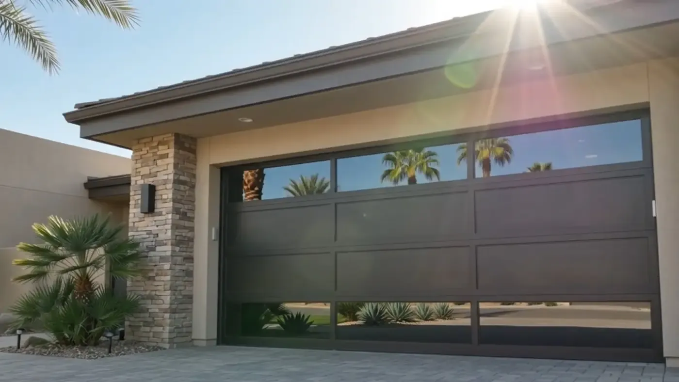 Garage Doors — custom aluminum by Mulholland Brand, installed across Southern California
